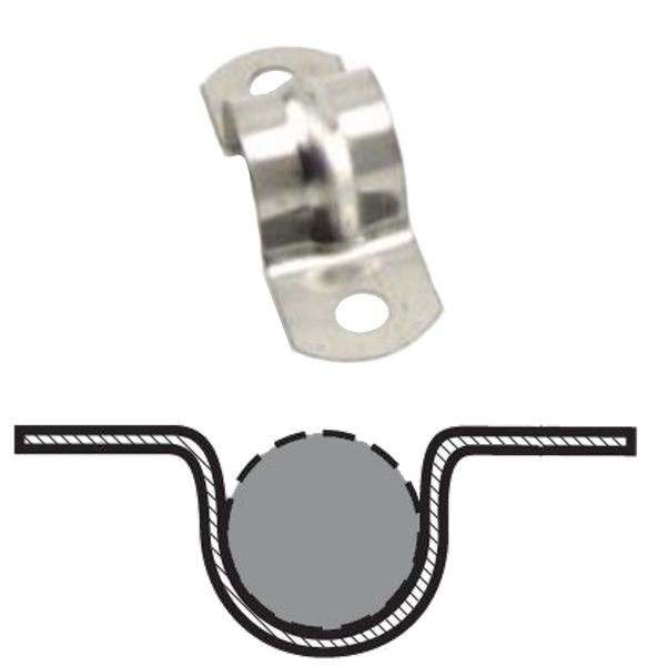 Collier de serrage en acier en forme de U sur mesure Collier de serrage à  selle galvanisé - Formes de fil métallique sur mesure